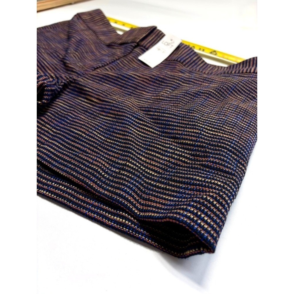 LOFT Riviera Shorts Size 6 NWT Textured Multicolor Tailored